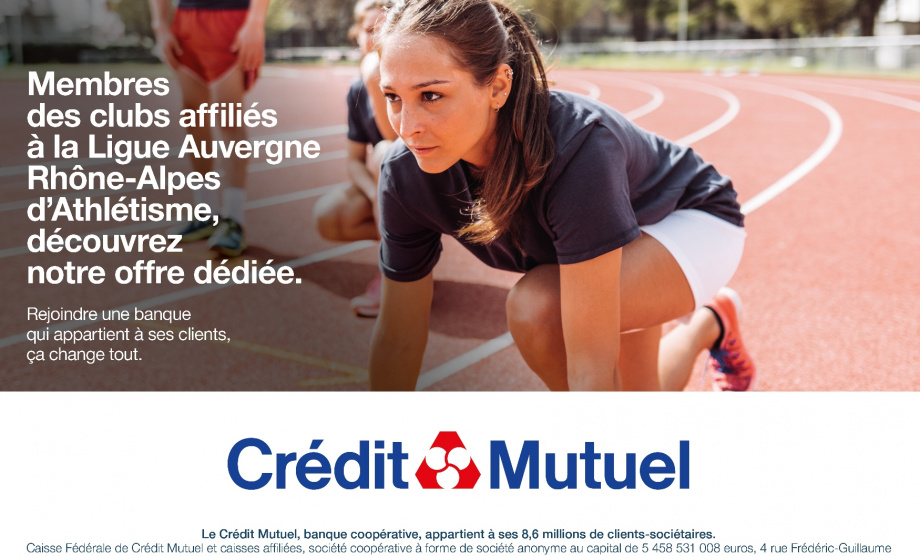 Une offre dédiée « Crédit Mutuel » pour les athlètes des clubs Auristes