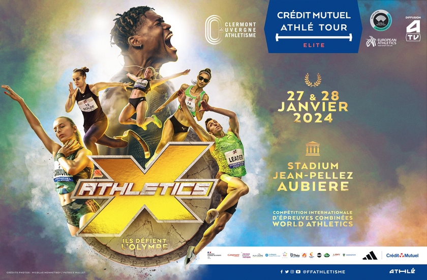 Affiche événement sportif : Championnats France Athlétisme